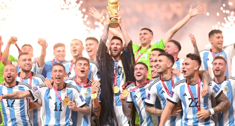 FIFA World Cup 2022 Messi With Trophy